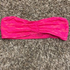 Victoria secret pink lace bandeau